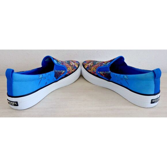 Sperry x Kerby Women's Sz 9.5 Crest Twin Gore Ocean Utopia Platform Sneakers - Picture 3 of 8